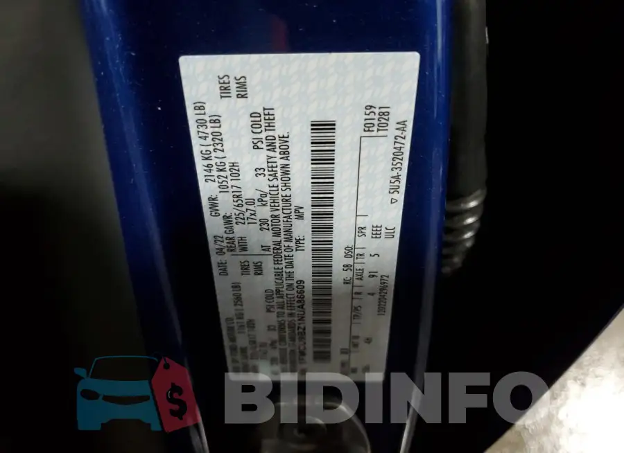 1FMCU9BZ1NUA86609 Photo# 12