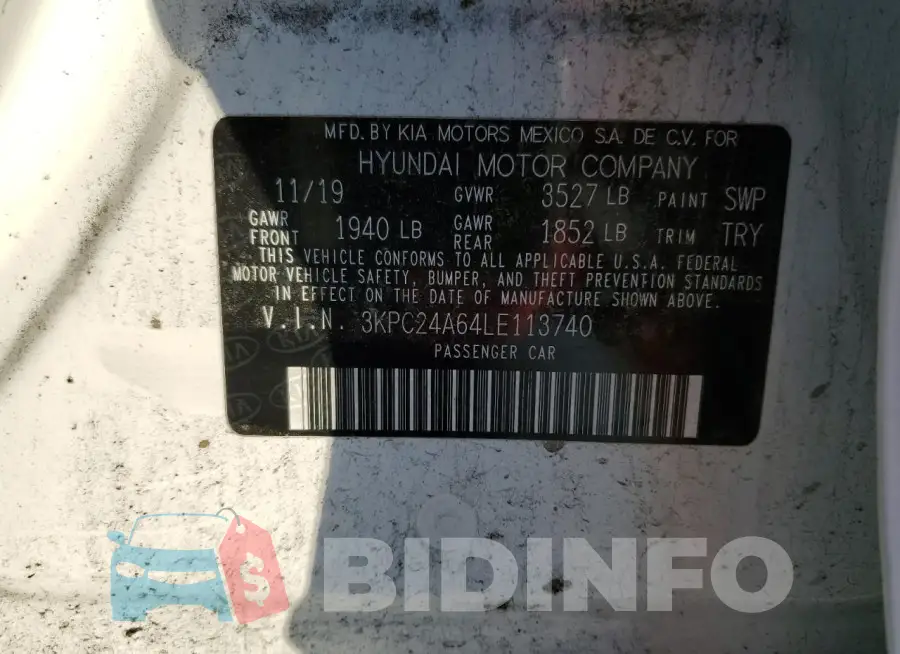 3KPC24A64LE113740 Photo# 12