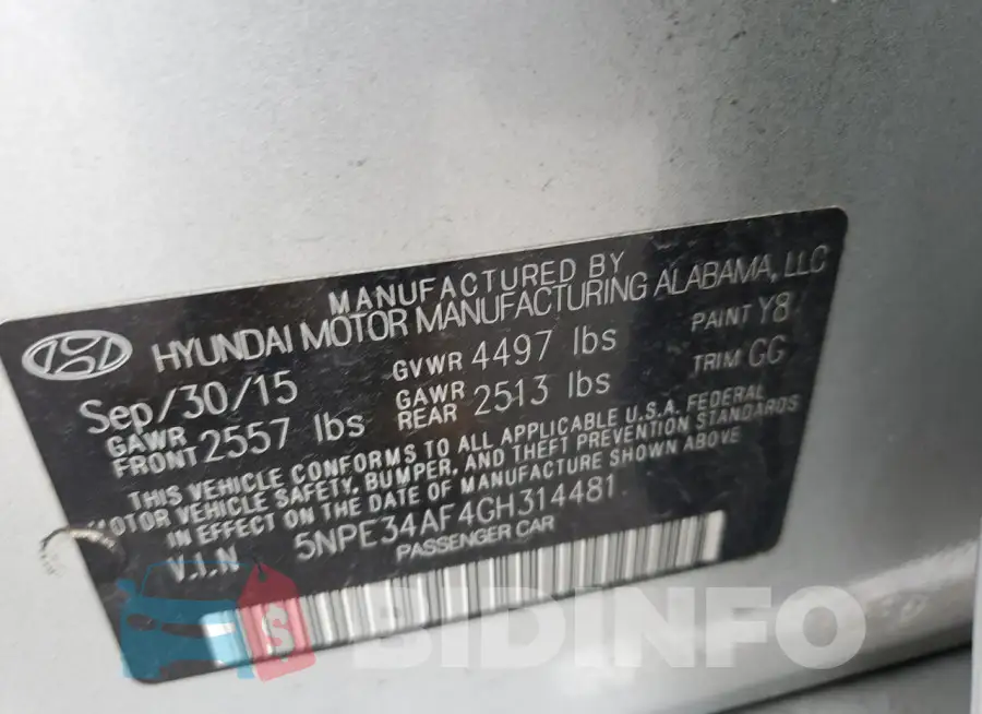 5NPE34AF4GH314481 Photo# 12