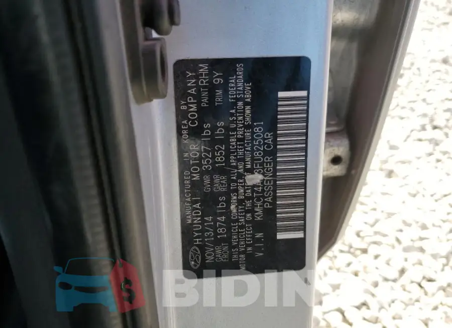 KMHCT4AE3FU825081 Photo# 12