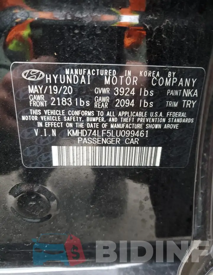 KMHD74LF5LU099461 Photo# 12