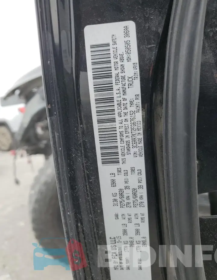 3C6RR7KT2FG676152 Photo# 13