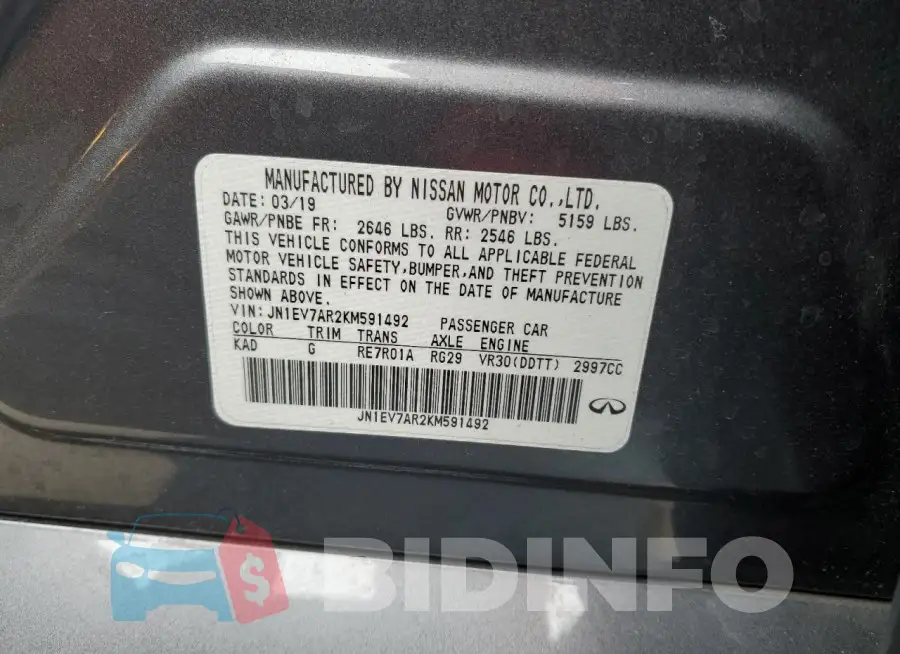 JN1EV7AR2KM591492 Photo# 12
