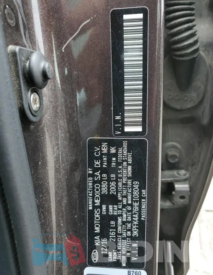 3KPFK4A76HE108049 Photo# 12