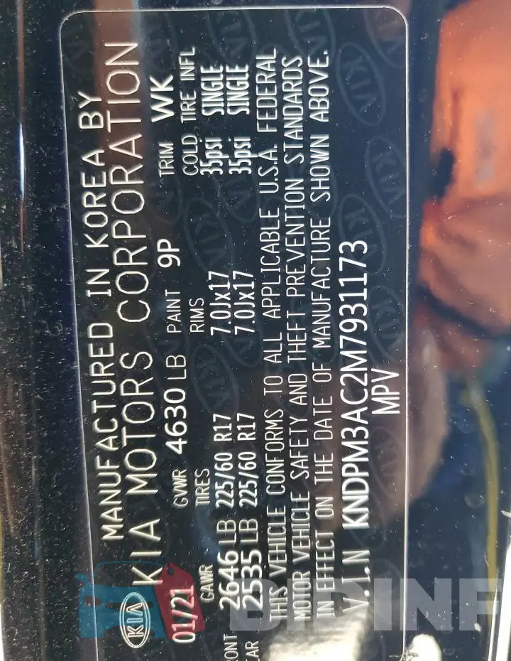 KNDPM3AC2M7931173 Photo# 13