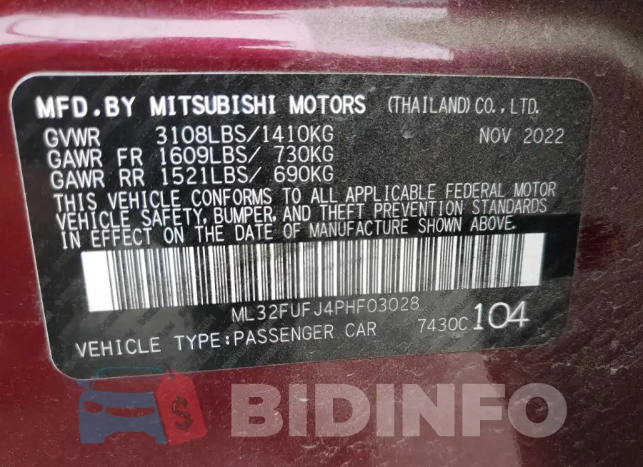 ML32FUFJ4PHF03028 Photo# 12