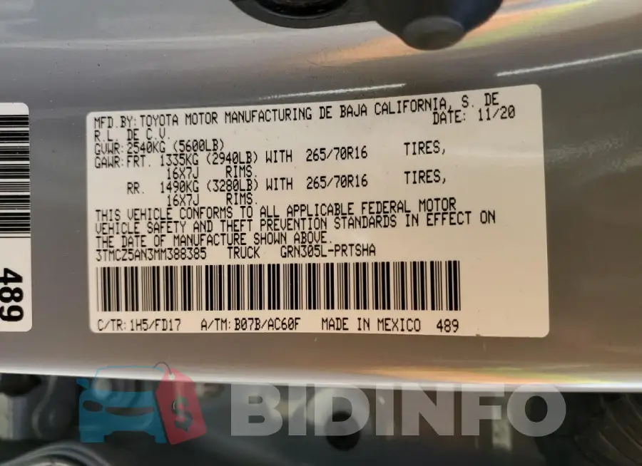 3TMCZ5AN3MM388385 Photo# 12