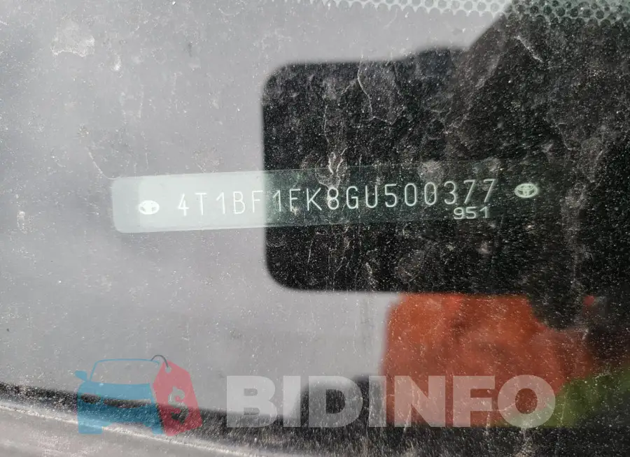 4T1BF1FK8GU500377 Photo# 12