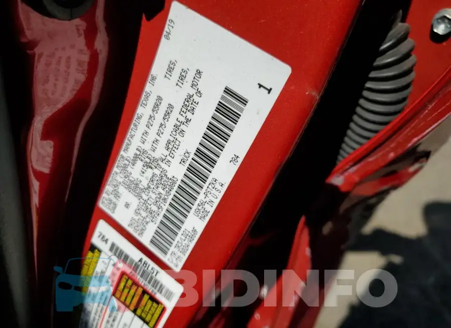 5TFAY5F10KX840803 Photo# 13
