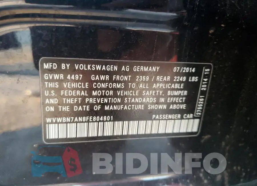 WVWBN7AN8FE804801 Photo# 12