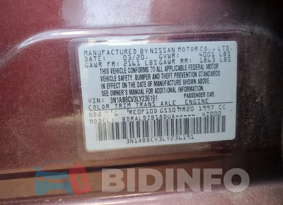3N1AB8CV3LY236191 Photo# 13