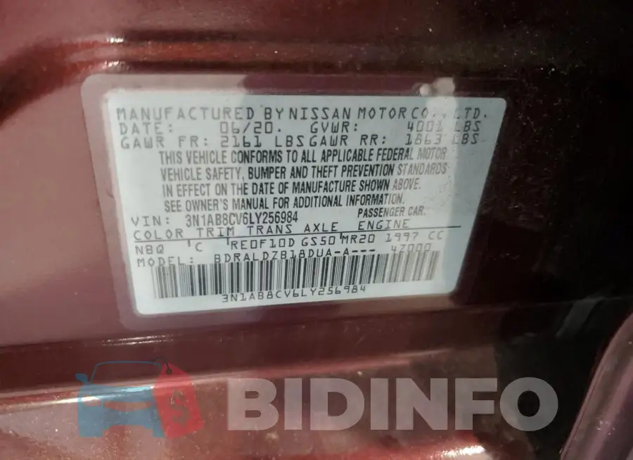 3N1AB8CV6LY256984 Photo# 12