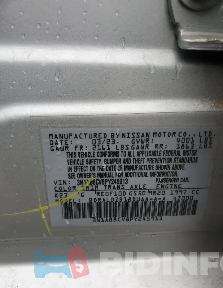 3N1AB8CV8PY245913 Photo# 12