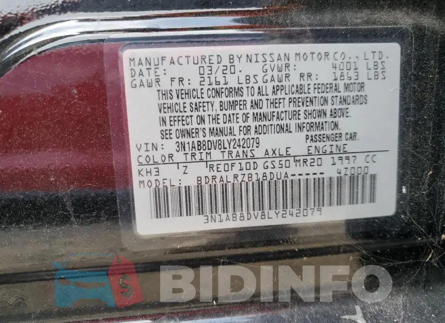 3N1AB8DV8LY242079 Photo# 13