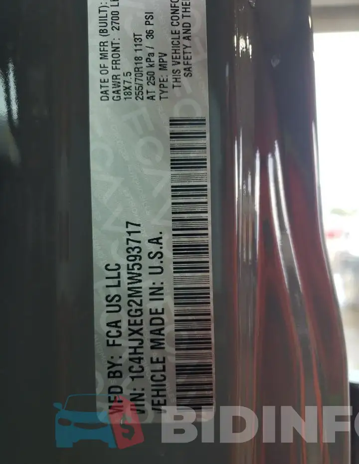 1C4HJXEG2MW593717 Photo# 12