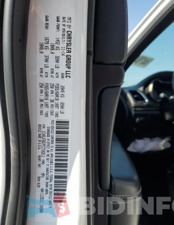 1C4RJFBG7FC716211 Photo# 13
