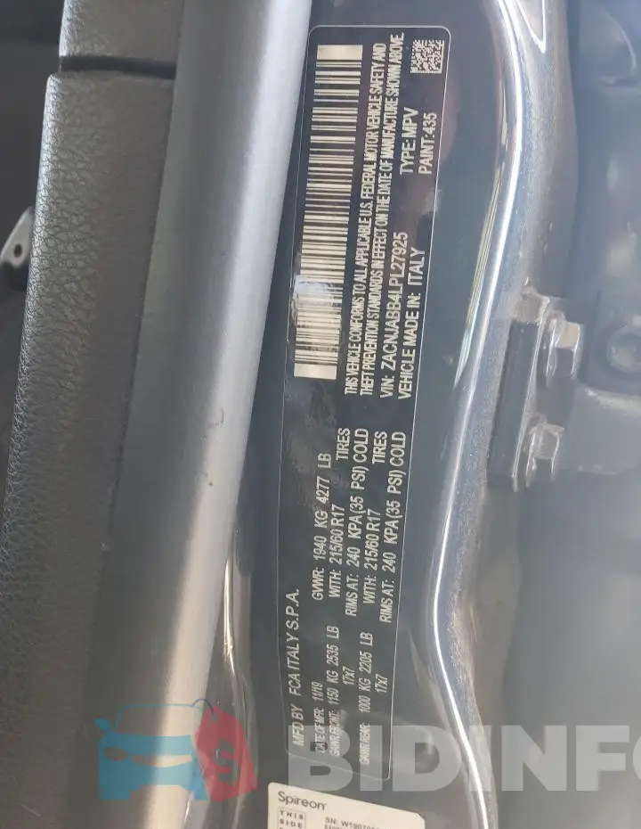 ZACNJABB4LPL27925 Photo# 12