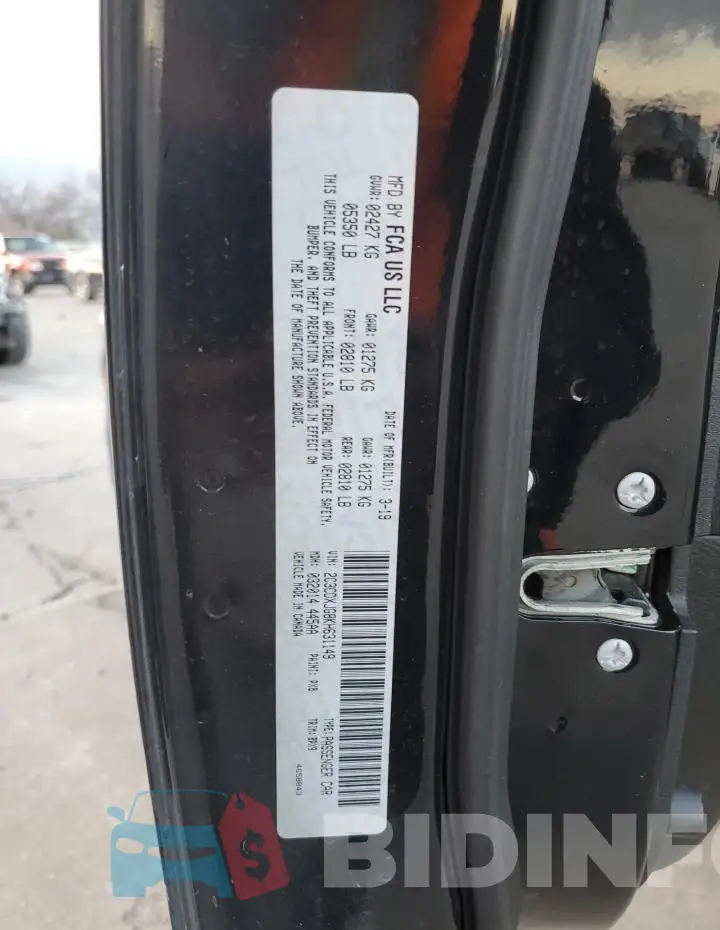 2C3CDXJG8KH631149 Photo# 12