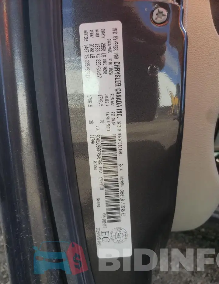 2C4RDGBG9FR502700 Photo# 10