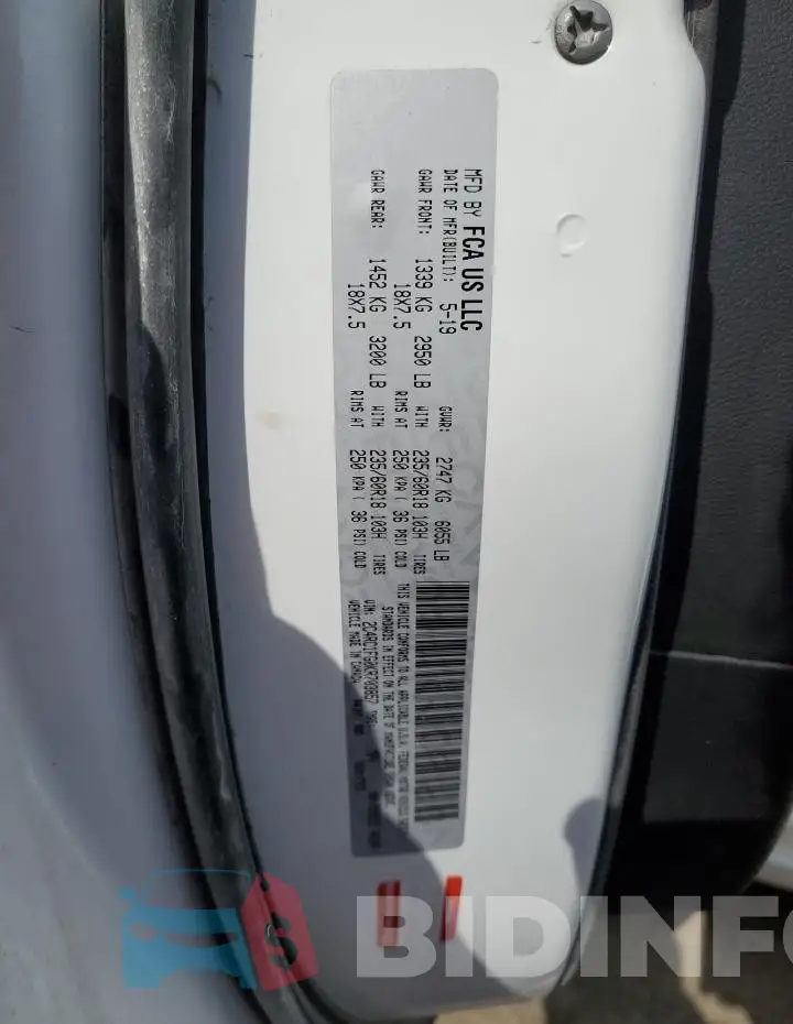 2C4RC1FG0KR703857 Photo# 12