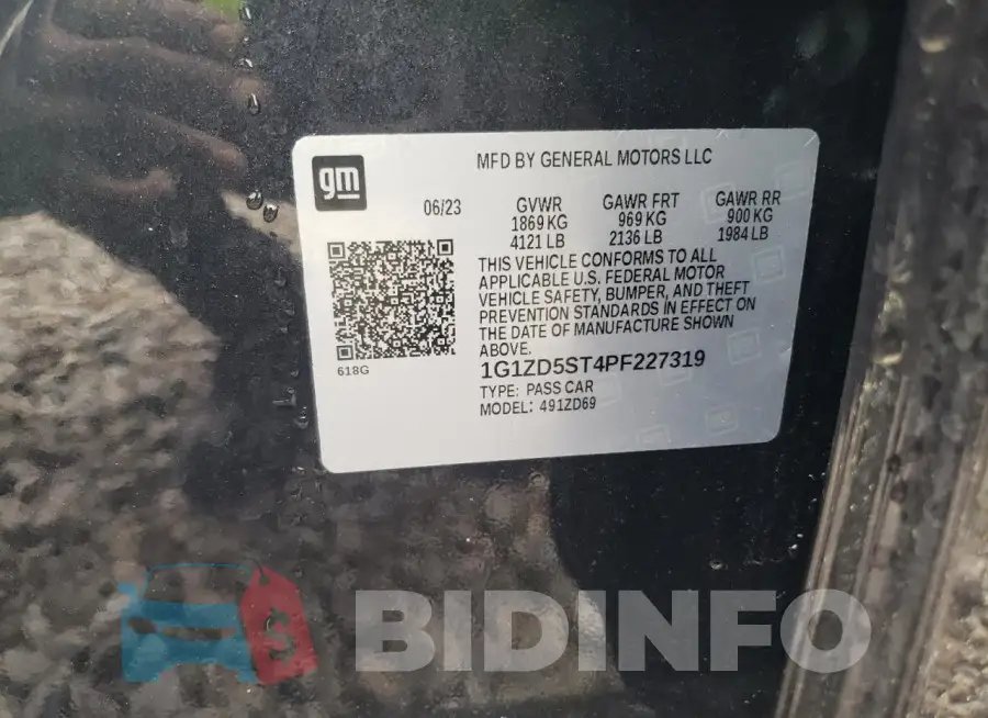 1G1ZD5ST4PF227319 Photo# 12