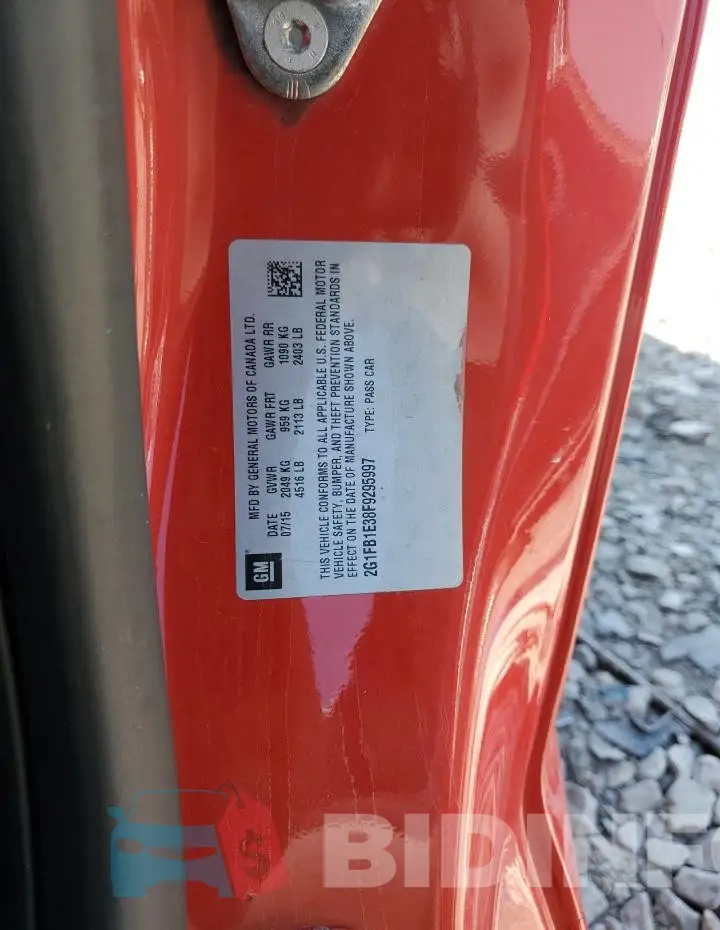 2G1FB1E38F9295997 Photo# 12