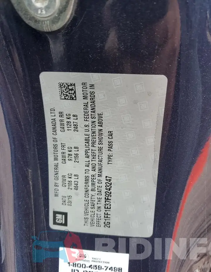 2G1FF1E37F9243247 Photo# 13