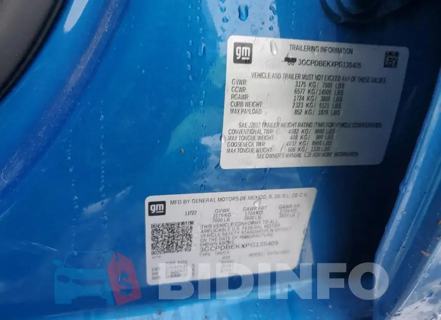 3GCPDBEKXPG135405 Photo# 12
