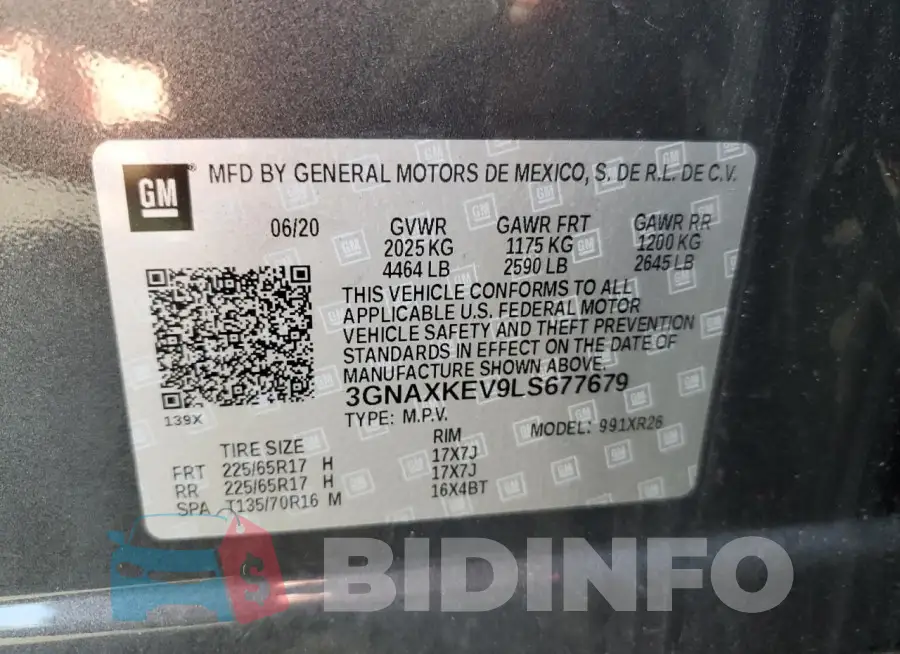 3GNAXKEV9LS677679 Photo# 13