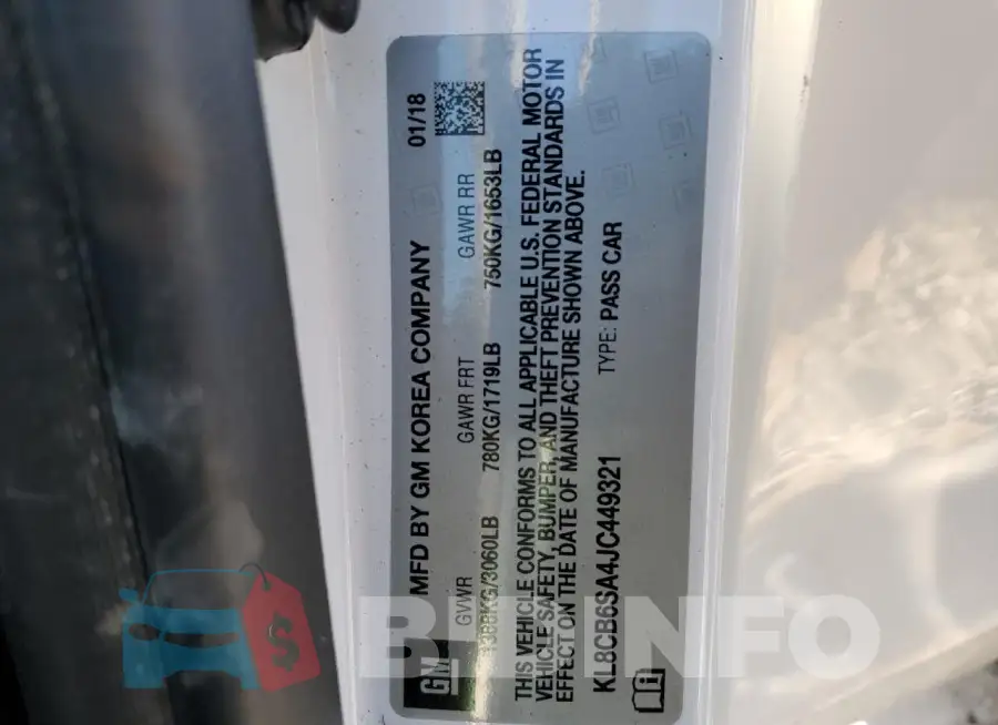 KL8CB6SA4JC449321 Photo# 13