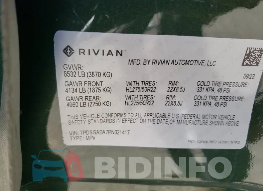 7PDSGABA7PN021417 Photo# 14
