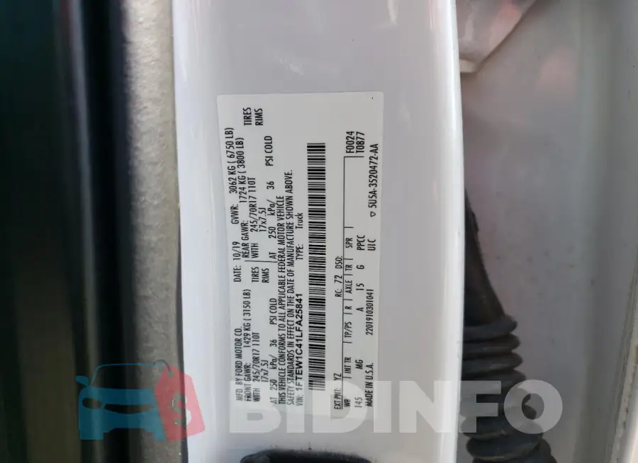 1FTEW1C41LFA25841 Photo# 12