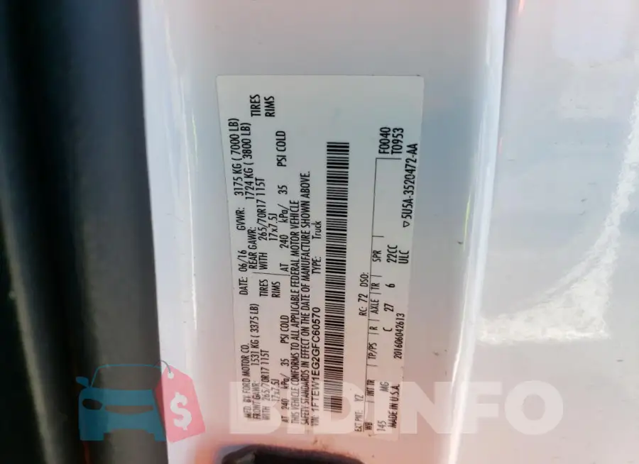 1FTEW1EG2GFC60570 Photo# 12