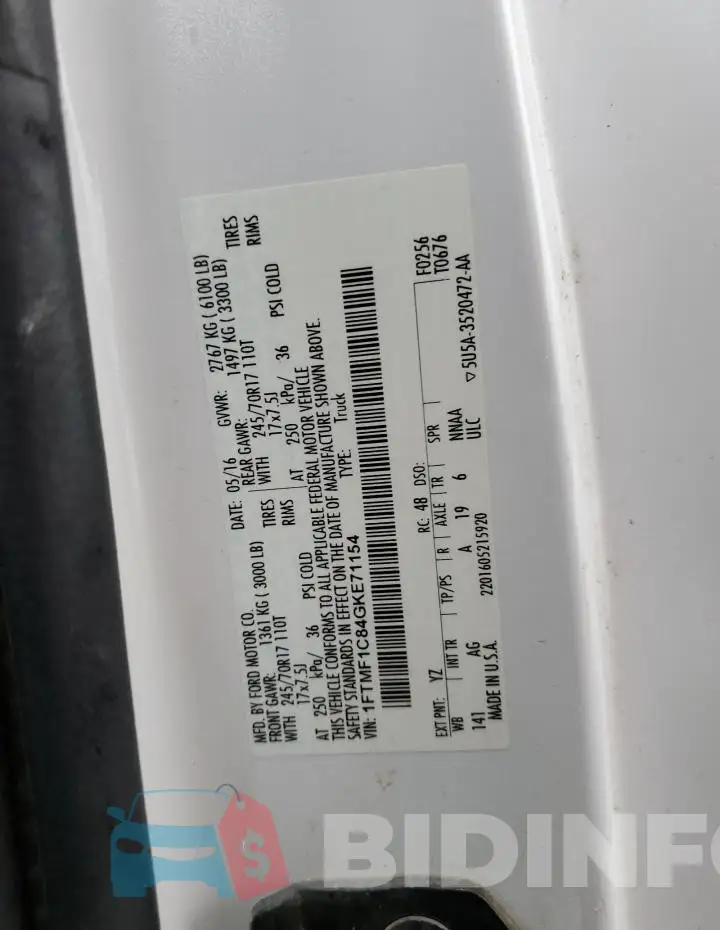 1FTMF1C84GKE71154 Photo# 12