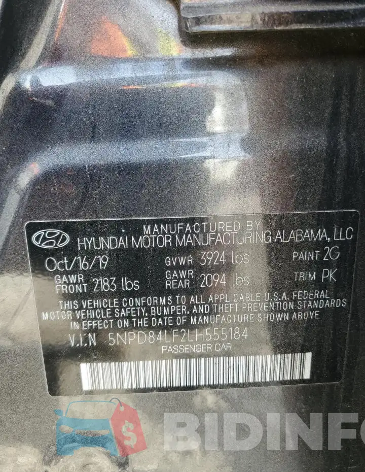 5NPD84LF2LH555184 Photo# 13