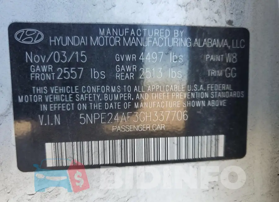 5NPE24AF3GH337706 Photo# 12