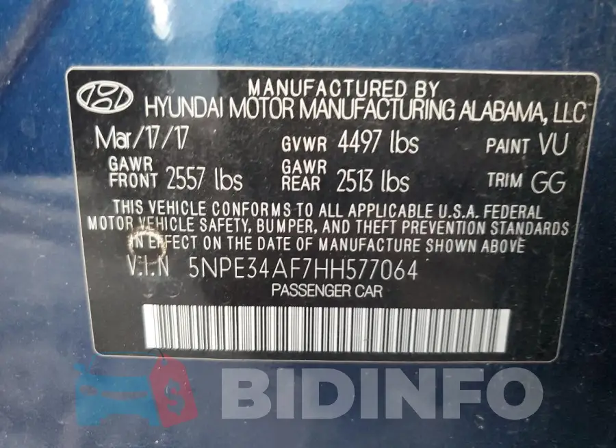 5NPE34AF7HH577064 Photo# 12