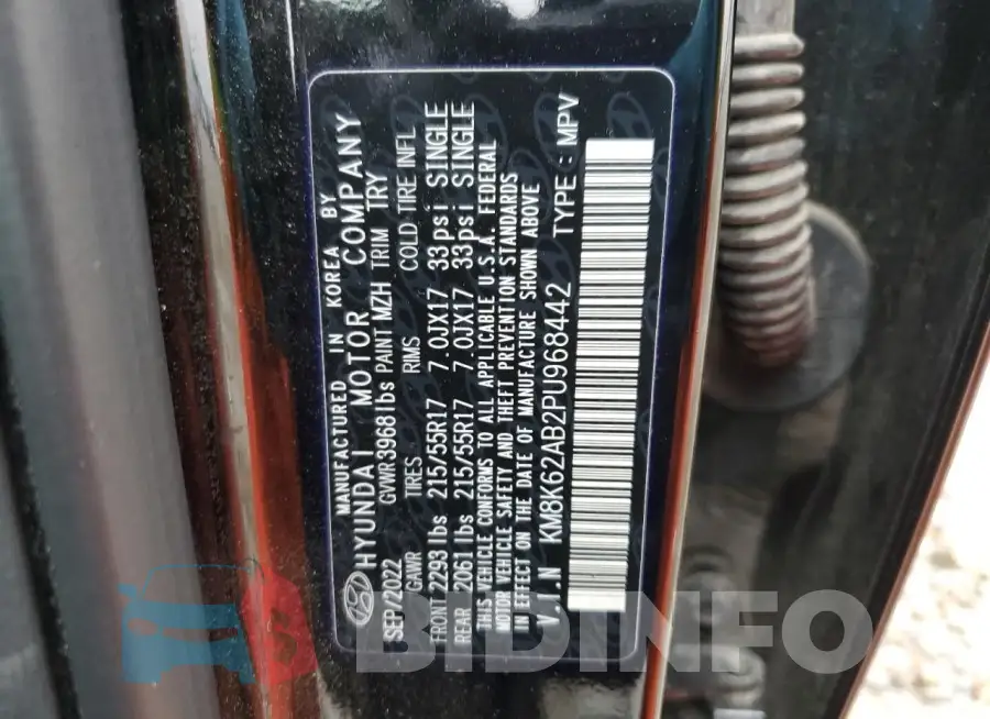 KM8K62AB2PU968442 Photo# 14