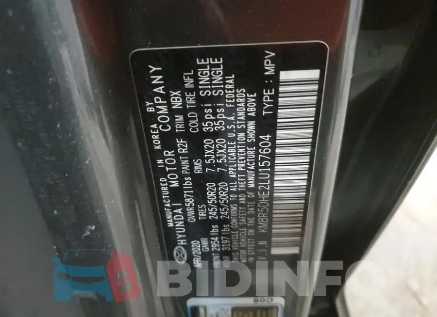 KM8R5DHE2LU157604 Photo# 13