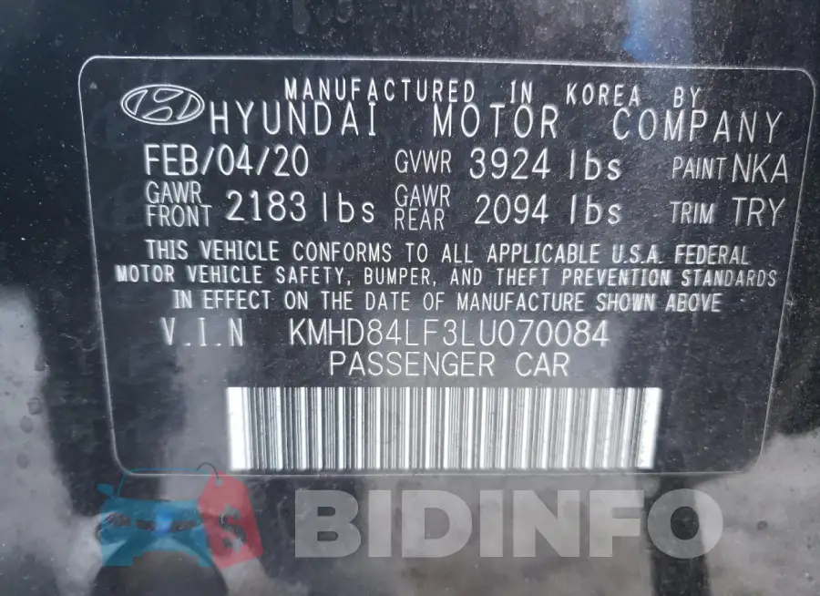 KMHD84LF3LU070084 Photo# 13