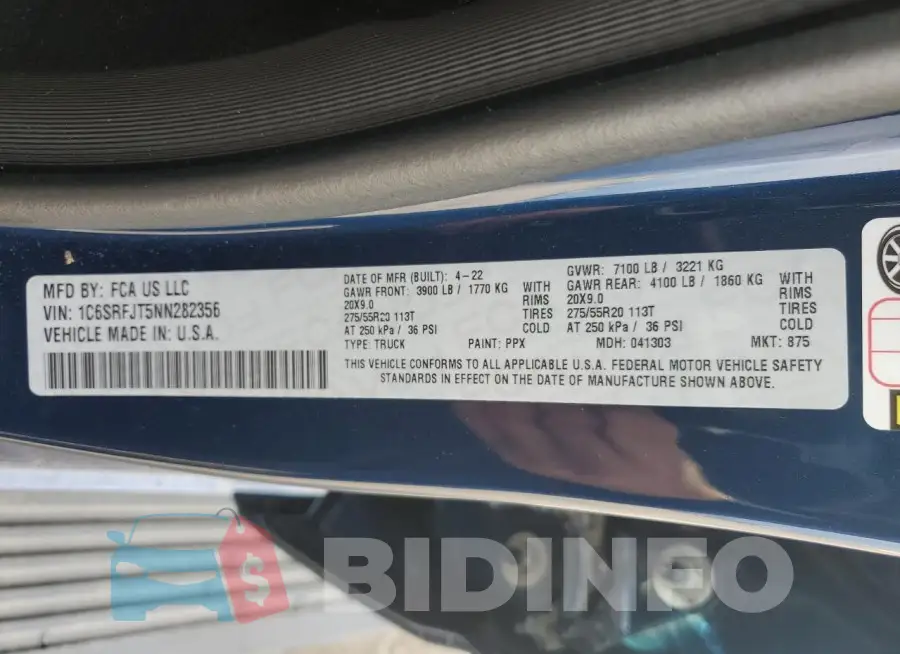 1C6SRFJT5NN282356 Photo# 12