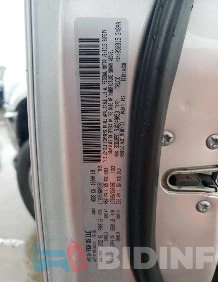 3C6UR5DL9JG348053 Photo# 12