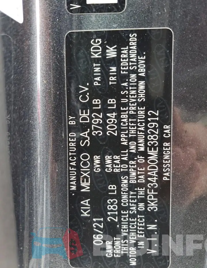 3KPF34AD0ME382912 Photo# 12