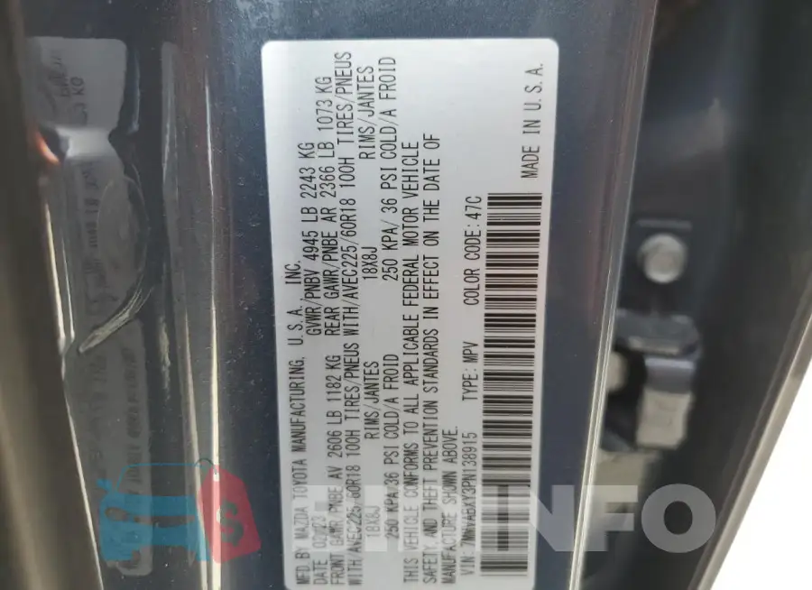 7MMVABXY3PN138915 Photo# 12