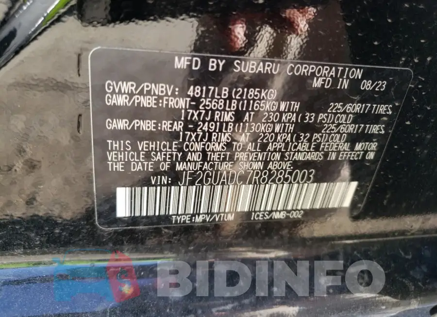 JF2GUADC7R8285003 Photo# 13