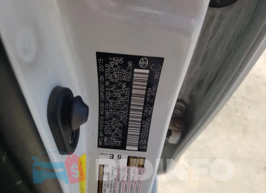 JTDZN3EU3FJ030005 Photo# 12