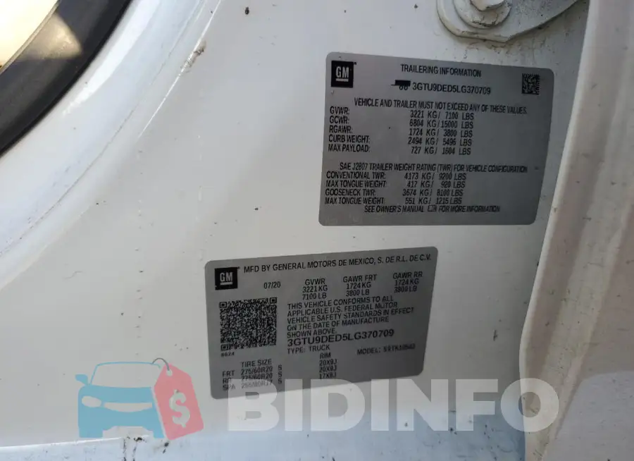 3GTU9DED5LG370709 Photo# 13