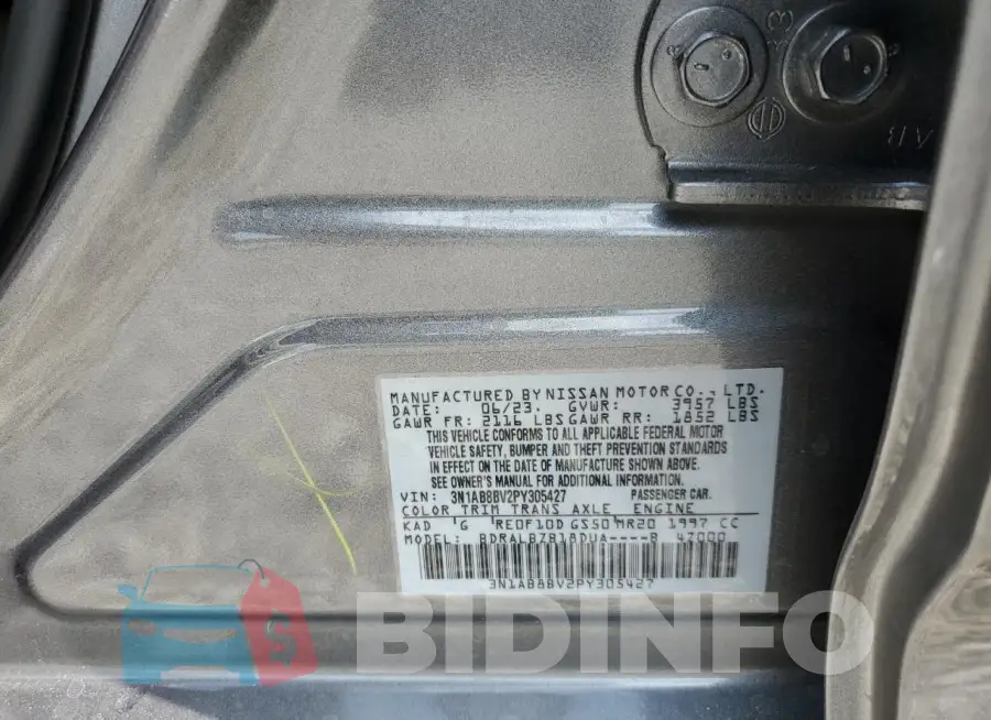 3N1AB8BV2PY305427 Photo# 12