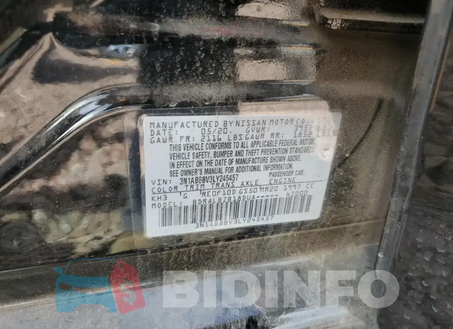 3N1AB8BV3LY245457 Photo# 12