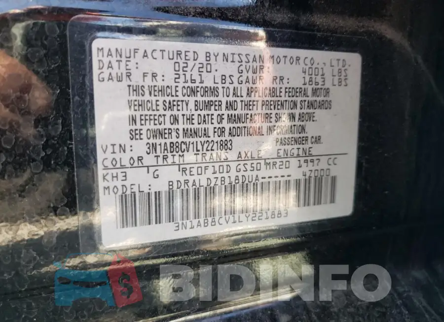 3N1AB8CV1LY221883 Photo# 12